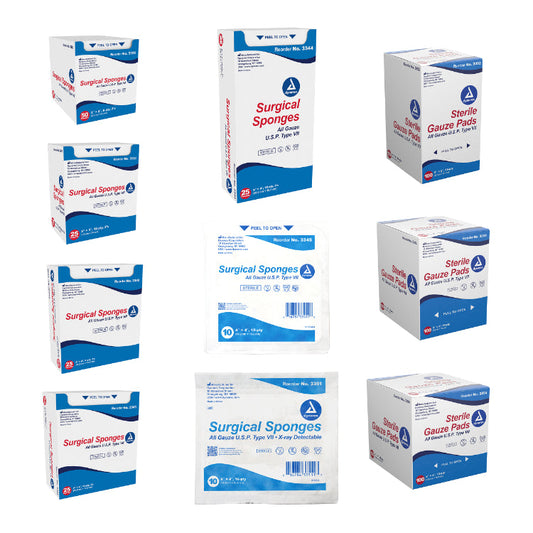 Gauze Sponges & Pads - Sterile & Non-Sterile