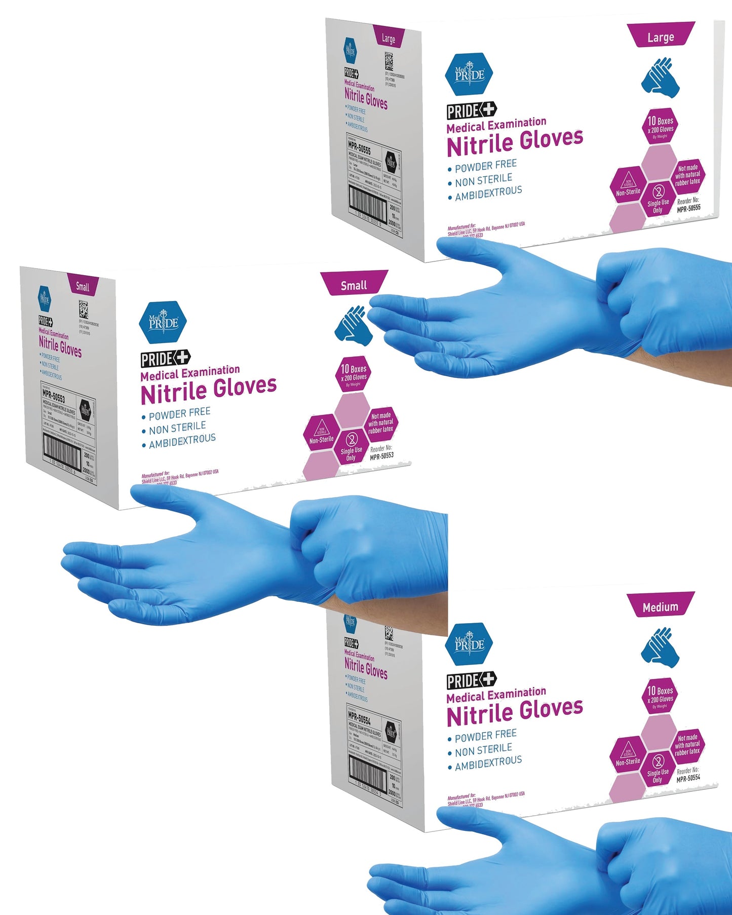 MedPride Nitrile Exam Gloves